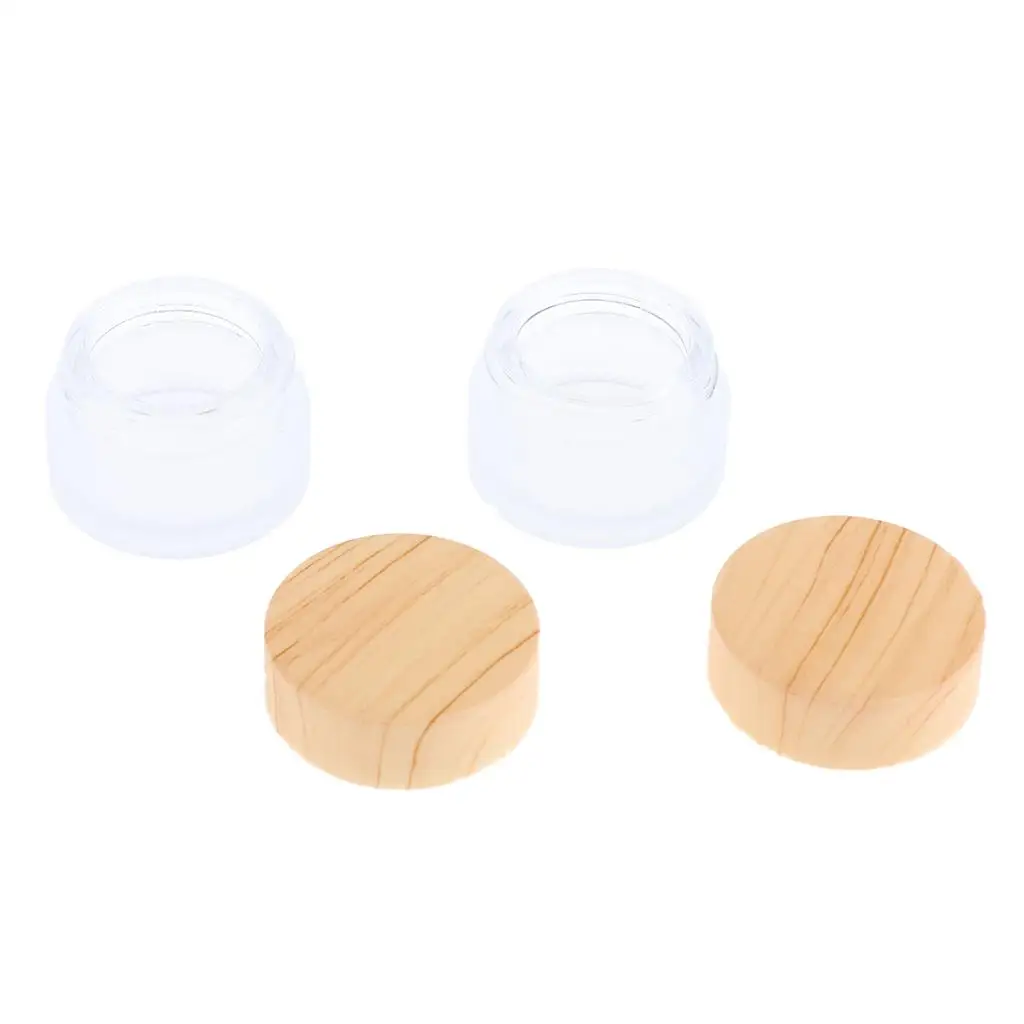 6-10pack 2x Mini Sample Bottle Cosmetic Makeup Jar Pot Cream Lip Balm Containers