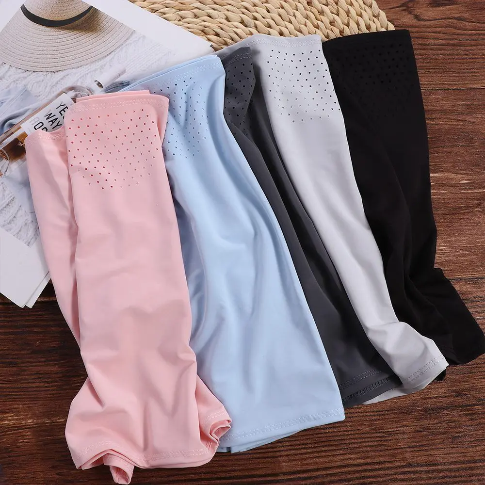 Penutup Wajah Pria Anti Sinar Matahari, Syal Wajah Musim Panas, Masker Sutra Es Warna Solid, Penutup Leher, Syal Wajah Pelindung Sinar Matahari