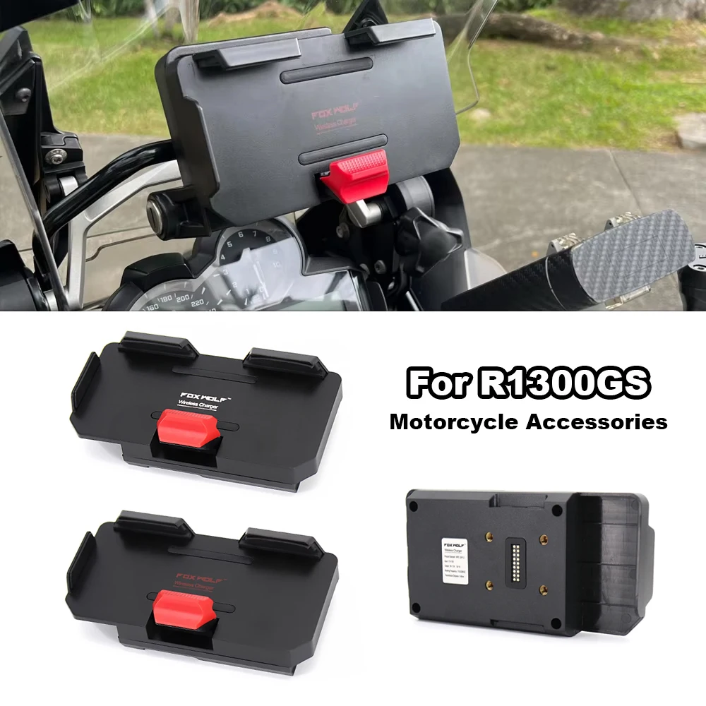 

For BMW R1200GS R1250GS R1300GS F850GS F750GS S1000XR ADV NEW Motorcycle Wireless Charging GPS Phone Holder Navigation Bracket