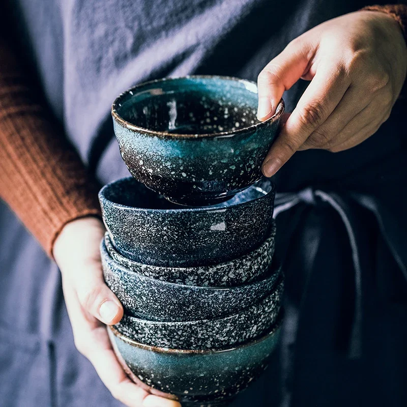 Japanese Ceramic Rice Bowl, High Appearance, Creative