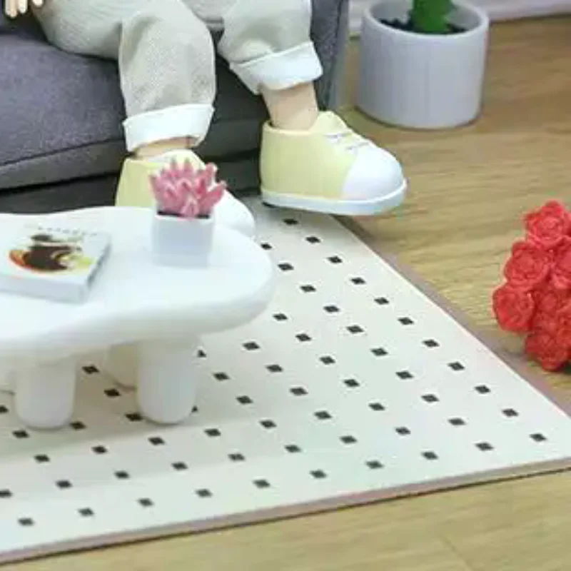 1 Set Kinderen Fantasiespel Speelgoed 1:12 Mini Poppenhuis Meubels Italiaanse Lederen Bank Simulatie Miniatuur Woonkamer Stoelen Decor