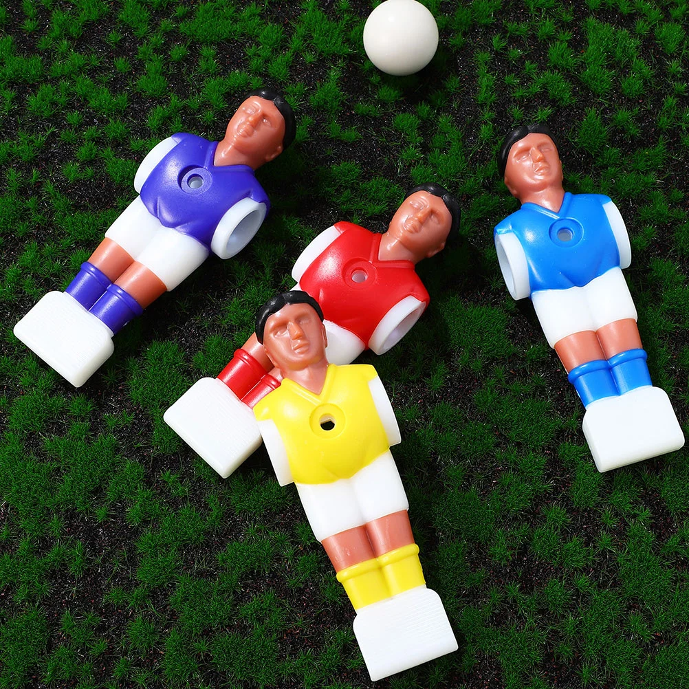 12 Pcs Football Machine Impact-proof Figures Tabletop Soccer Players Desk Component Replaceable Toys Plastic