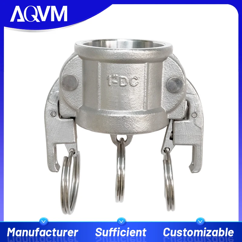 Automatic Locking Safety Stainless Steel Camlock Coupling Type DC Homebrew Quick Coupling Adapter Camlock Groove Fittings