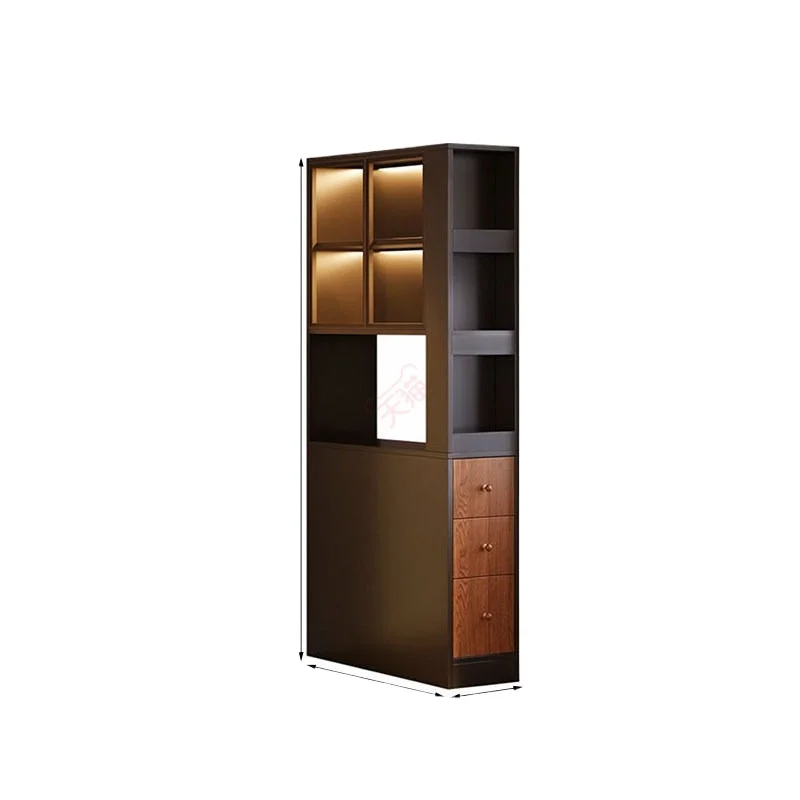 LMM living room wall storage corner side cabinet floor display cabinet