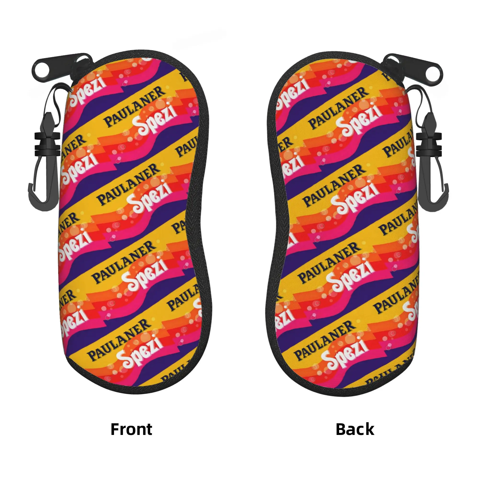 Estuche personalizado para gafas de sol S-Spezies Orange Juice Munich, estuche blando de neopreno con cremallera, caja protectora para gafas