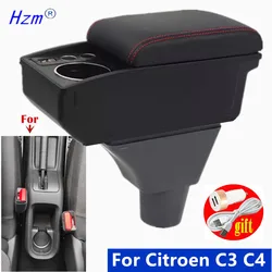 For Citroen C3 C4 Armrest Box For Citroen C3 C4 Car Armrest box Storage box Interior Dedicated Retrofit parts Car Accessories