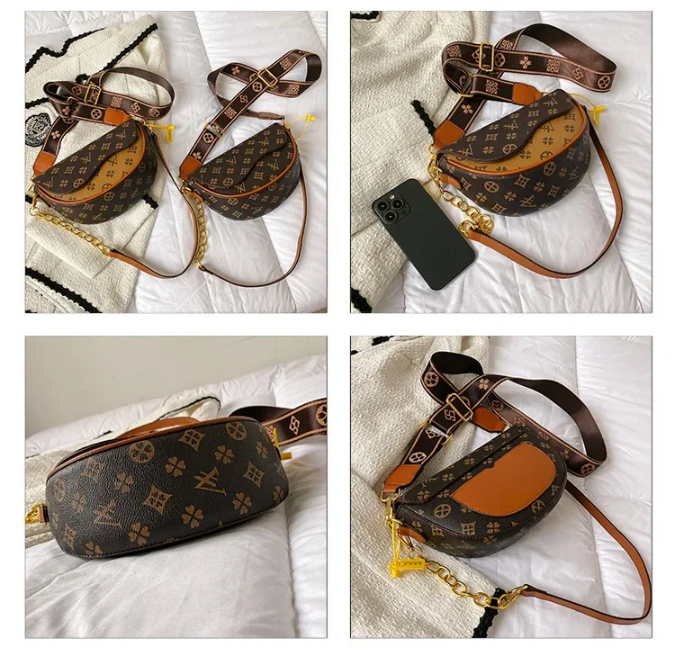 حقيبة سرج راقية جديدة فاخرة لعام 2025 - طراز شبه دائري عصري وأنيق وغير رسمي، يجب اقتناؤها للنساء على الموضة #6