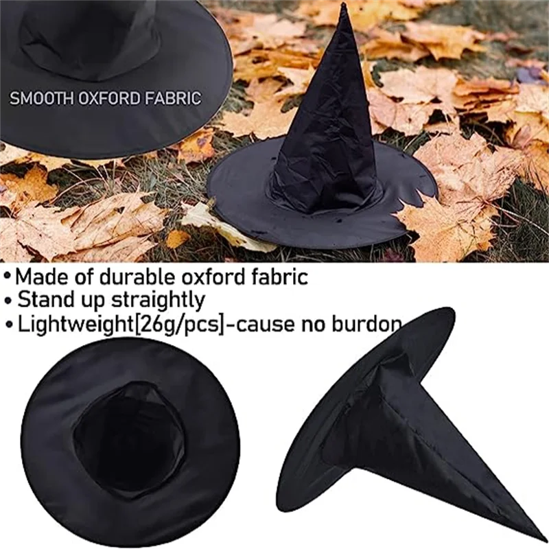 1 Stück Halloween schwarz Hexen hut Cosplay Zauberer Hut Dekoration Party begünstigt Dressing Zubehör Kappen Erwachsene Kinder Mütze