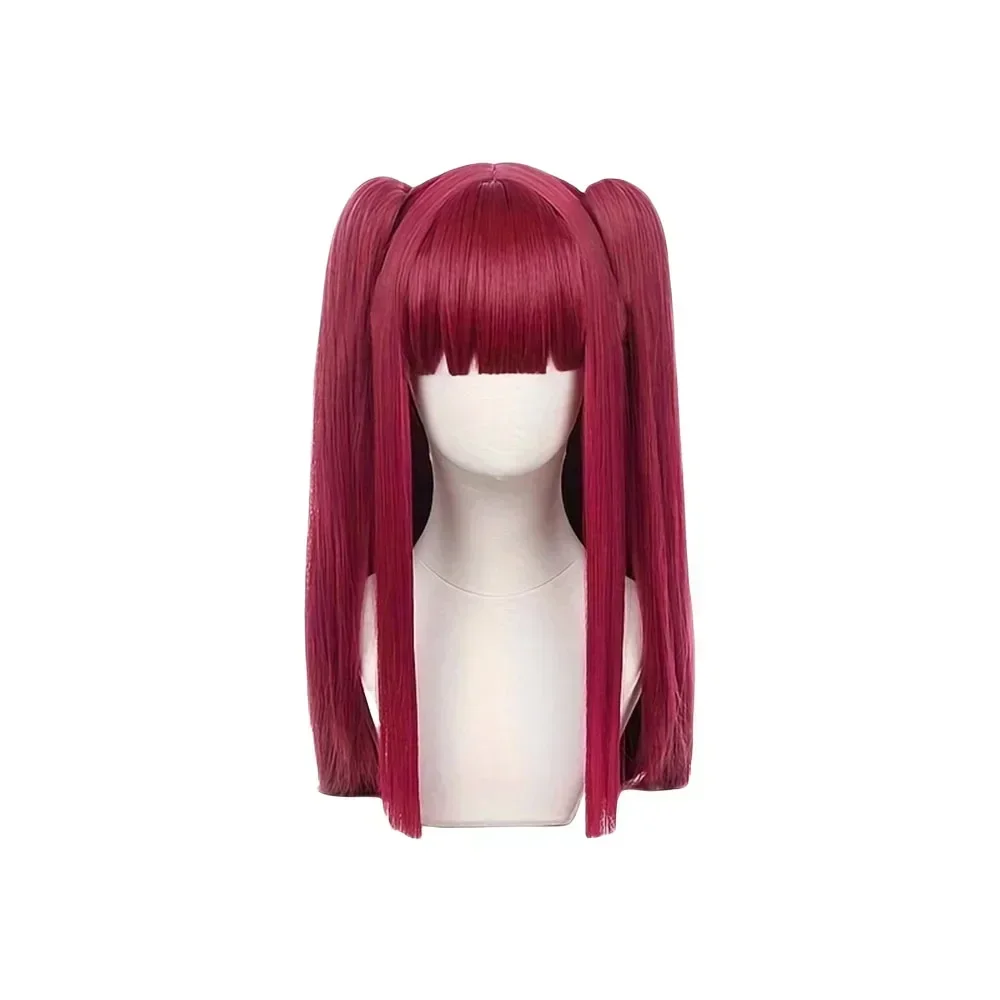 Anime Synthetic Hair My Dress Up Darling Kitagawa Marin Cosplay Wigs Red Double Ponytail Style Props