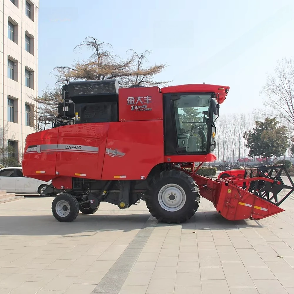 Corn Grain Combine Harvester with Cabin High‑quality Engine Gearbox Bearing Made in China for Farm Harvesting Work