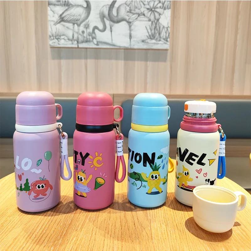 

Children's 316 Stainless Steel Thermos Cup High-value Student Men's and Women's Outdoor Kettle Cartoon Accompanying Water Cup