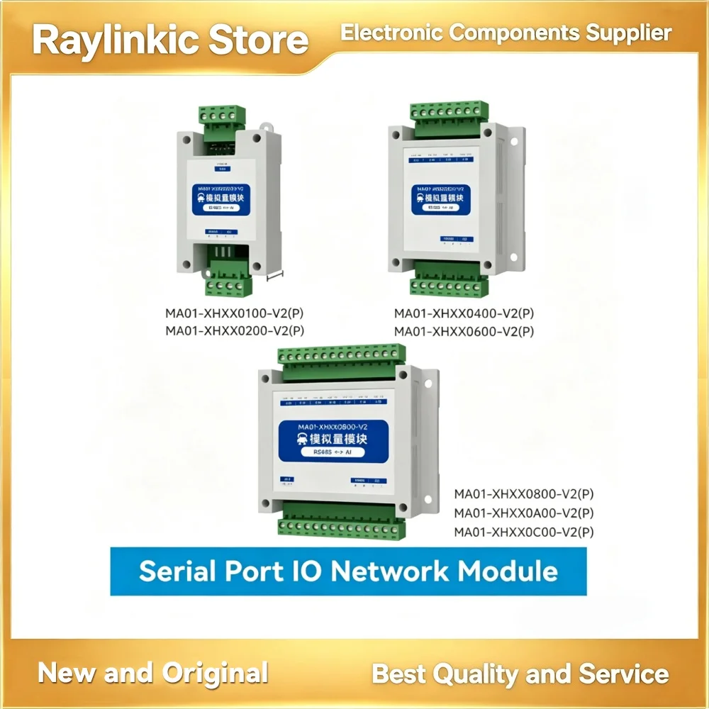 EBYTE MA01-XHXX-V2 Series RS485 Communication MODBUS RTU Industrial Grade Differential Analog Input Data Acquisition Module