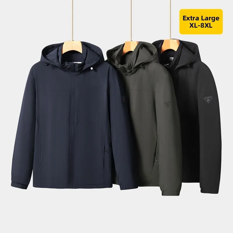 

Men's Thiened Cotton Jaet Autumn Winter High-End Windproof Warm Casual Outerwear plus Size Leisure Cotton Coat