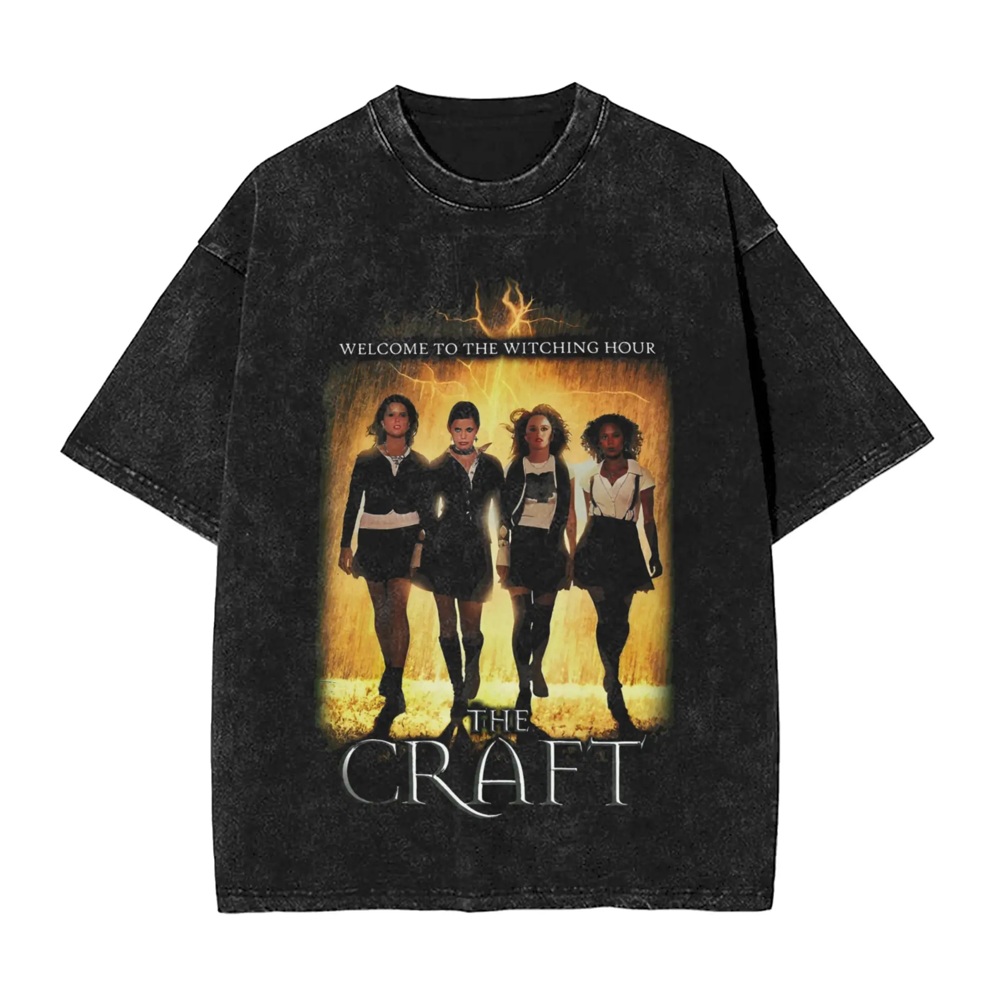 The Craft - Witching Hour  Washed T Shirt Streetwear Hip Hop Novelty T-Shirts  Tee Shirt Men Women 100% Cotton Oversize