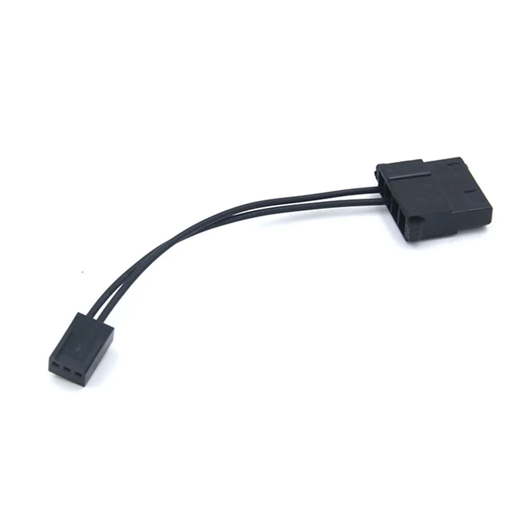 Cable de alimentación de ventilador de 3 pines, conector IDE a 3 pines, conector Molex D, convertidor de refrigeración para ordenador y PC, 1 piezas