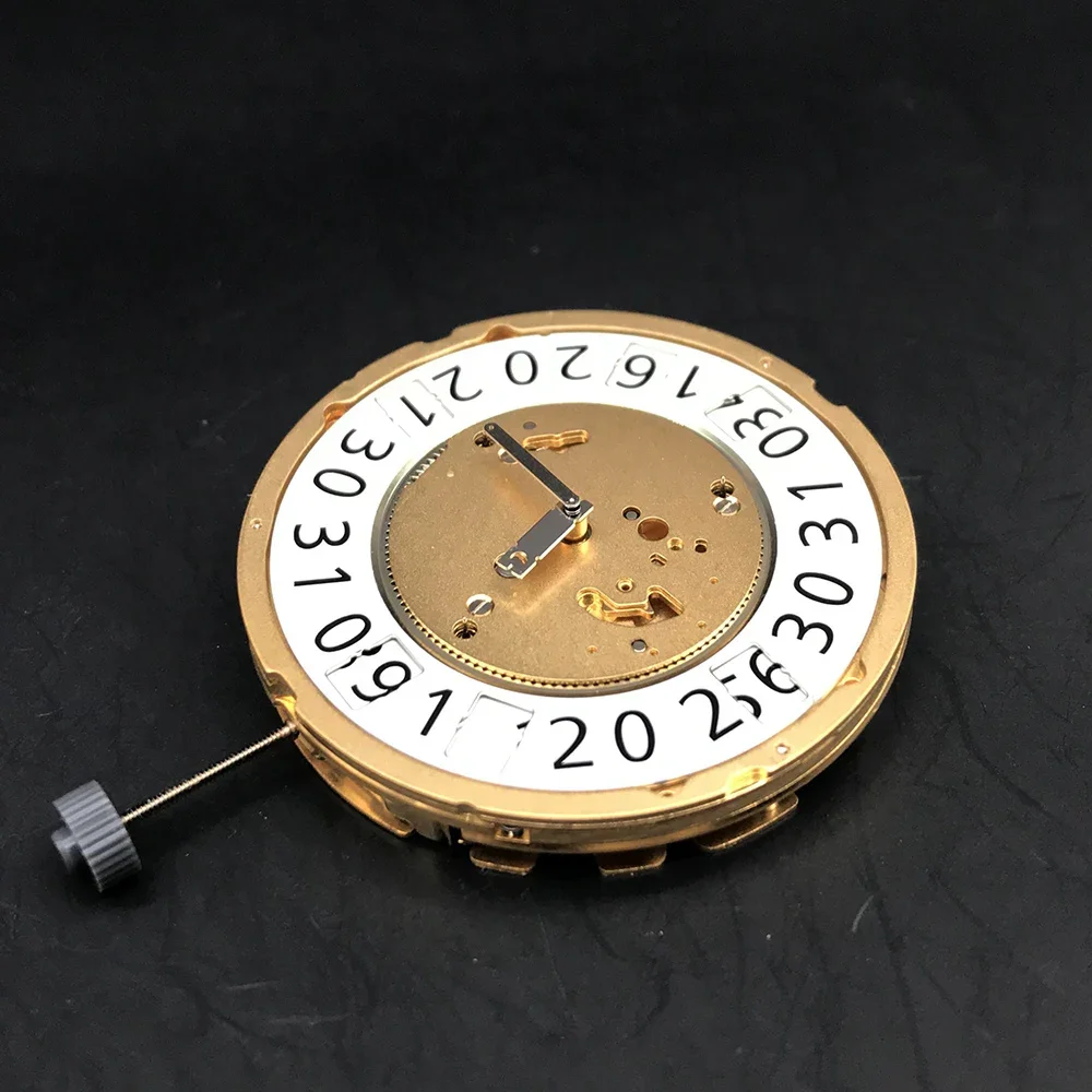 Top Quartz Watch Movement Ronda 8040B/8040.B 13 Jewels Gold Plated Chronograph Movt Luxury Watch Replacement Parts