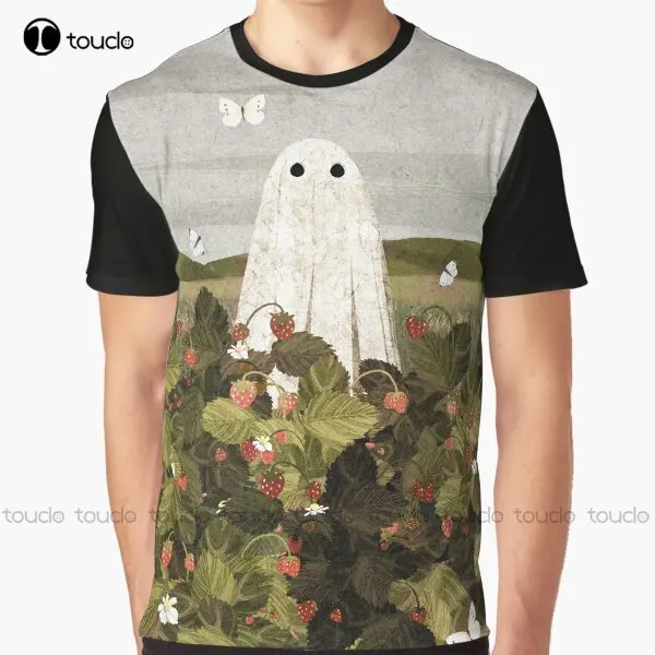 Strawberry Fields Graphic Ghost, Spirit, Haunt T-Shirt Digital Printing Tee Shirts Streetwear Xxs-5Xl New Popular Unisex