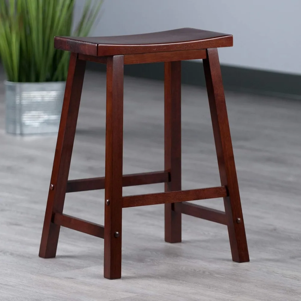 

94084 Satori Stool, 24", Walnut bar stools set of 2 stool chair counter stool nordic bar stool bars stools for kitchen