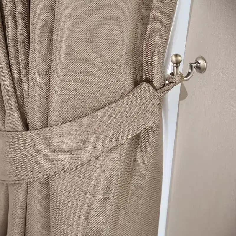 4 Pcs Antique Bronze U Shaped Curtain Tieback Hooks Arc Design Zinc Alloy Metal Wall Mounted Curtain Buckle Window Treatment