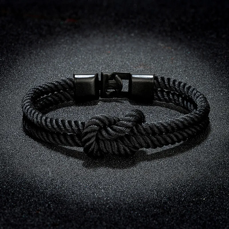 Simple Nylon Rope Concentric Knot Survival Bracelets Bracelets Fashion Woven Couple Bracelet Men Women Jewelry Free Shipping