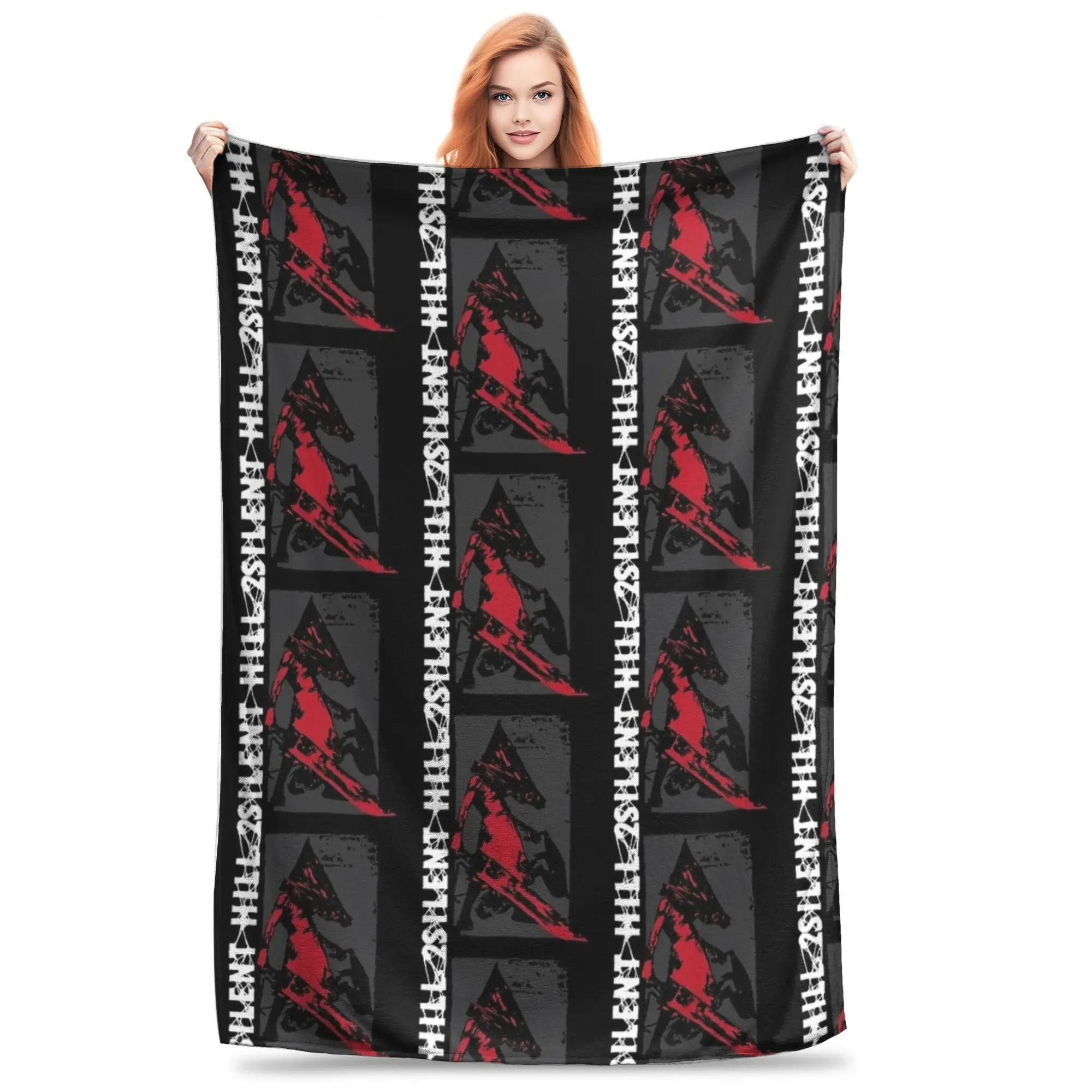 

Red Pyramid Thing Plush Blankets Children Flannel Throw Blanket For Bedroom Soft Warm Design Quality Bedspread Gift Idea