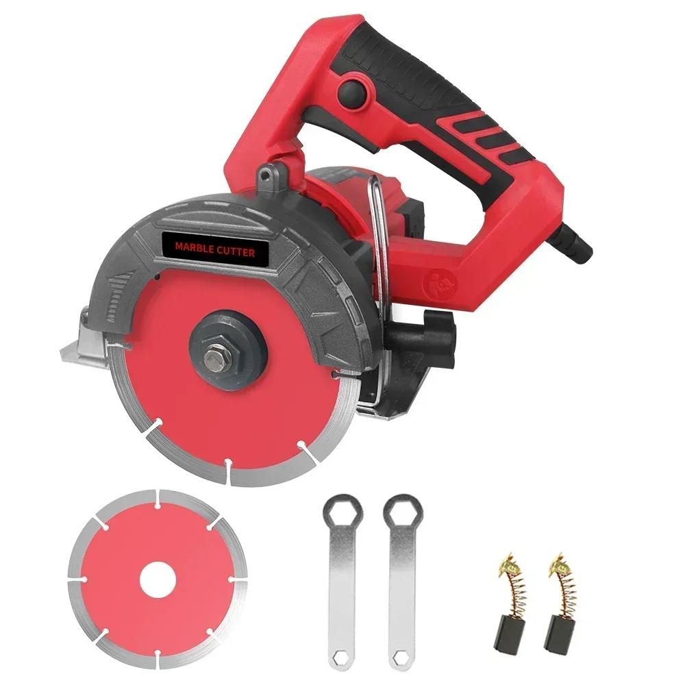 1400W Electric Circular Saw Marble Cutter Ceramic Tile Cutting Wall Grooving Machine 0-45° Bevel Marble Slotting Concrete Saws