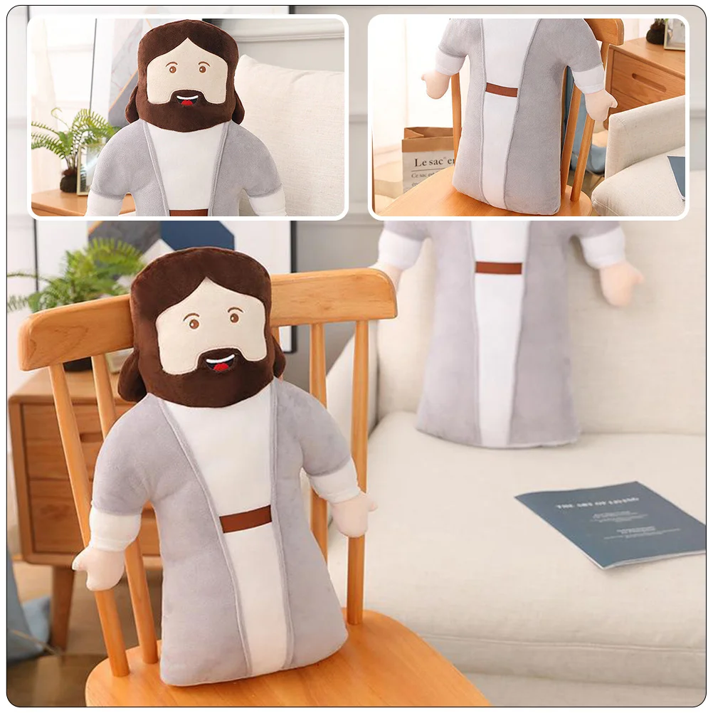 Jesus Pillow Christian Louse Plush Ornament Stuffed Toys Supple Creative Decorative