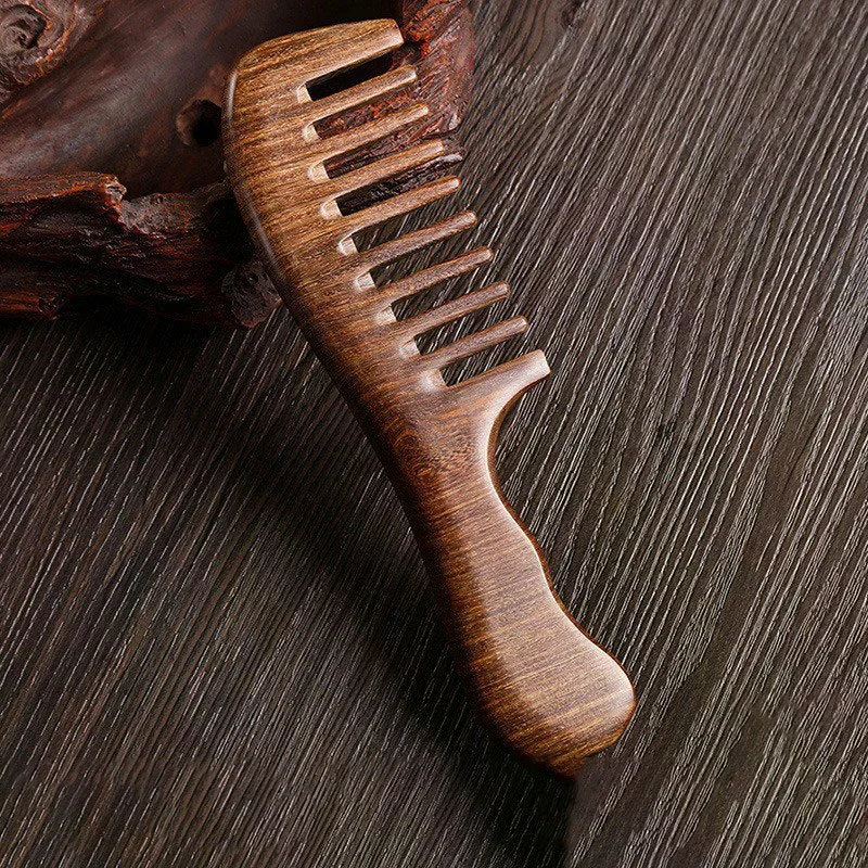 Natural Sandalwood Hair Combs  - đánh giá và giá Hair Care Gift