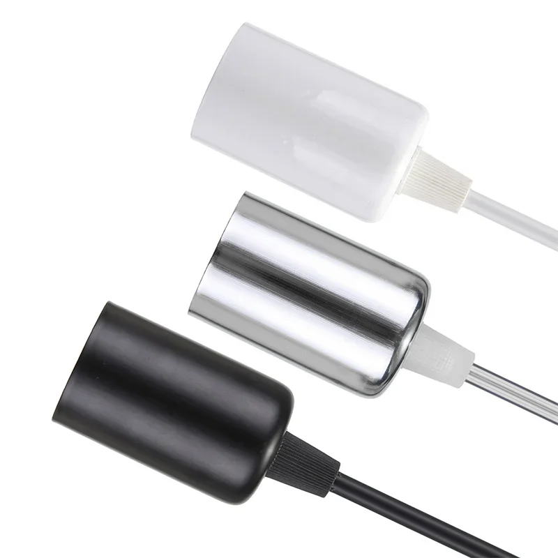 E27 Screw-type Lighting Kit Hanging Light Socket Lamp Holder with Line Chandelier Line Set DIY Retro Hanging Lamp Accessories