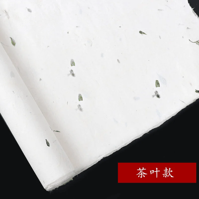 

Rice Paper Papel Arroz Red Flower Tea Xuan Paper Chinese Calligraphy Painting Half-Ripe Xuan Paper Chinese Brush Writing Paper