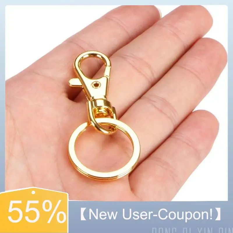 

【Fast Delivery】10Set Swivel Clasps Lanyard Snap Hook Set With Key Ring Clip Lanyard Lobster Claw Clasp Key Chain Rings Set Kit F
