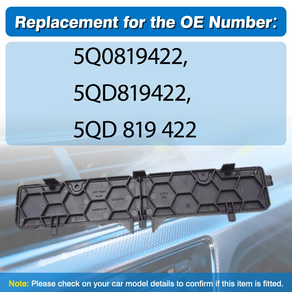 Tampa do Filtro de Ar da Cabine 5Q0819422 para VW Golf 7, Tiguan, Passat, Arteon, Audi Q3, TT, Skoda Octavia, Kodiaq, Tampa da Carcaça do Ar Condicionado 5QD819422