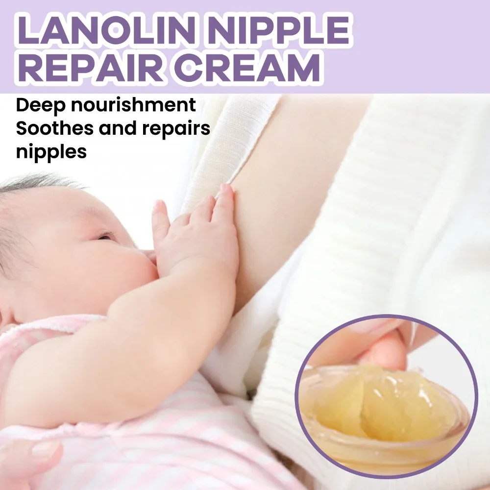 Lanolin Nipple Recovery Cream Cream for Chapped Skin Baby Feeding Cream Breast Pain Nursing Pain Pregnant Women Care Cream
