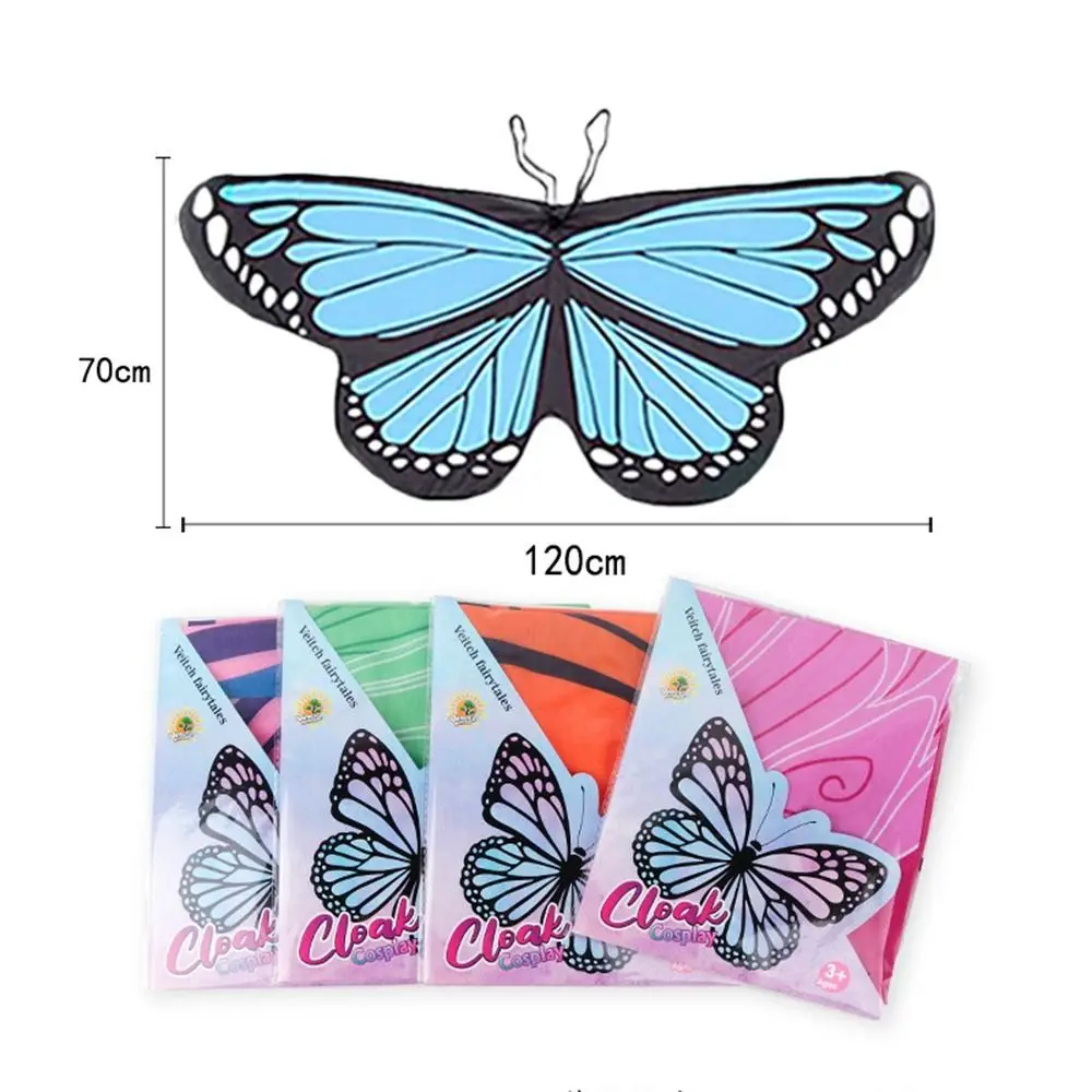 Fashion Chiffon Butterfly Wings Cape Performance Cosplay Elf Angel Wings Cloak Mask Fairy Butterfly Costume Halloween