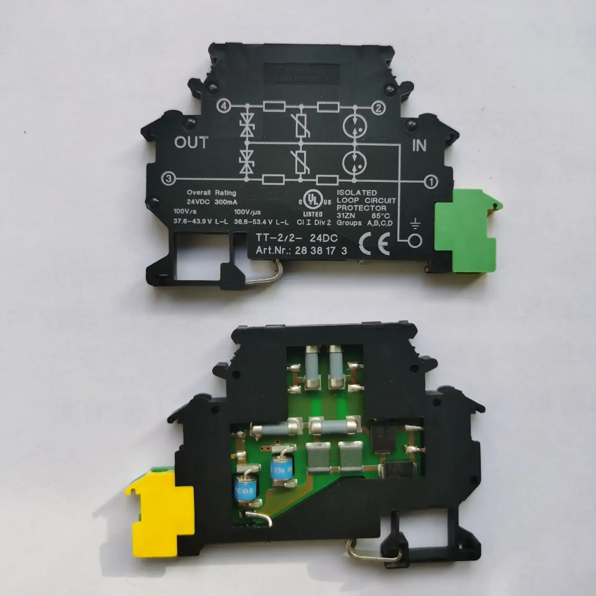 Phoenix Signal Lightning Protector 2838173 Surge Overvoltage Terminal Block TT - 2/2-24 DC Spot Promotion