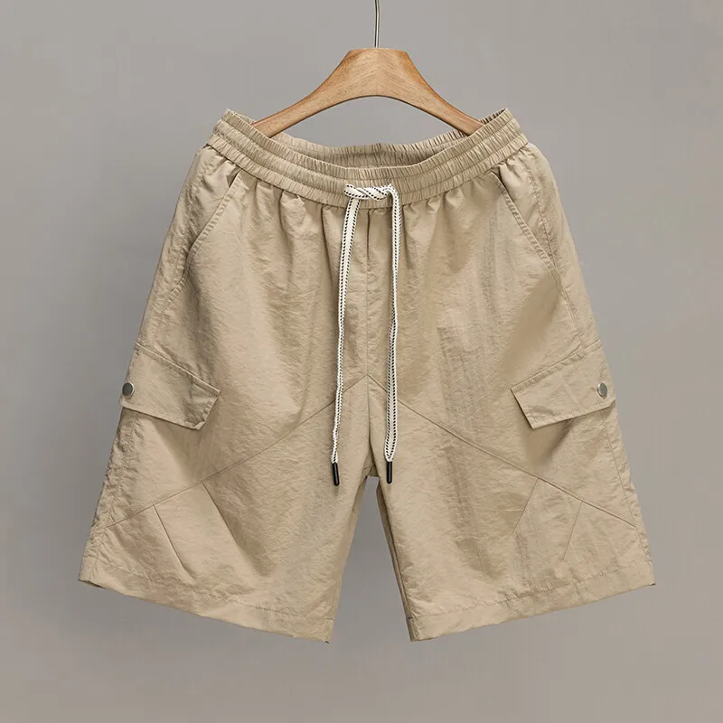 ZG Summer work shorts men's three-dimensional multi-pocket shorts loose quick-drying beach pants