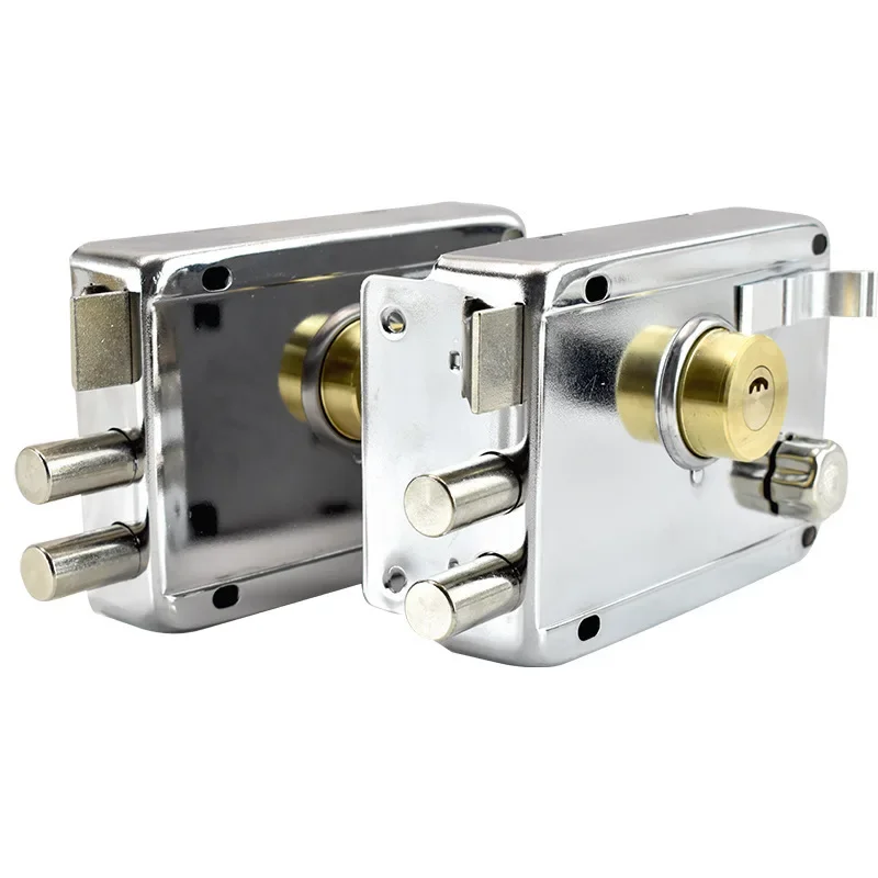 Professional exterior door lock Security Anti-theft Lock Multiple Insurance Wood Gate Lock For Furniture Hardware