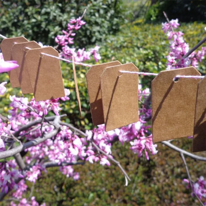 7 * 4cm flower head kraft paper hang tag, baking hang tag, blank hang tag, mark, identification card, product card, hand drawn b