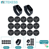 Retekess hookah restaurant waiter call system TD112 waterproof watch pager TD032 waiter call buttons for bar cafe clinic hotel