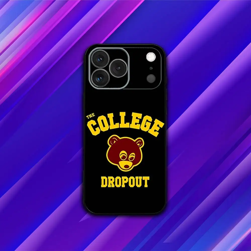 حافظة هاتف K-Kanye Rapper West Bully لهاتف iPhone 17,16,15,14,13,12,11,Pro,Max,Plus,X,XS,SE4,E,Mini,Soft Black Case