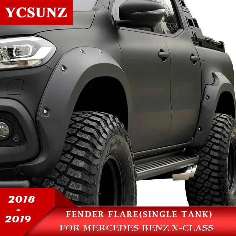 ABS Modified Fender Flare For Mercedes-benz X-class 2018 2019 Single Tank Left Mudguards Accessories Wheel Arch Exterior YCSUNZ