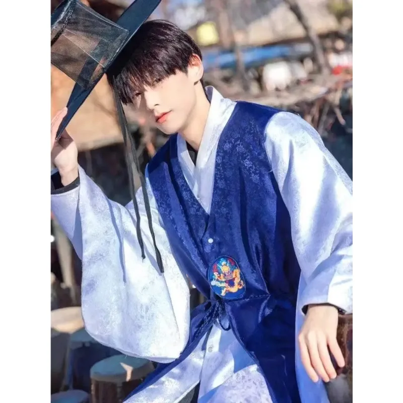 hanbok-da-uomo-costume-tradizionale-coreano-in-stile-palazzo-con-stampa-argento-uniforme-da-sposo-per-matrimonio-abito-lungo-per-spettacoli-teatrali-della-corea-del-nord