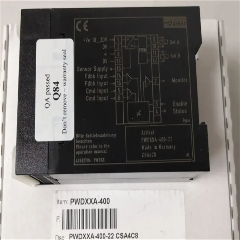 Parkr SCPSD-250-14-15 Pressure Sensor PQDXXA-Z10 Amplifier ELECTRONIC PWDXXA-400-30 15 401-14