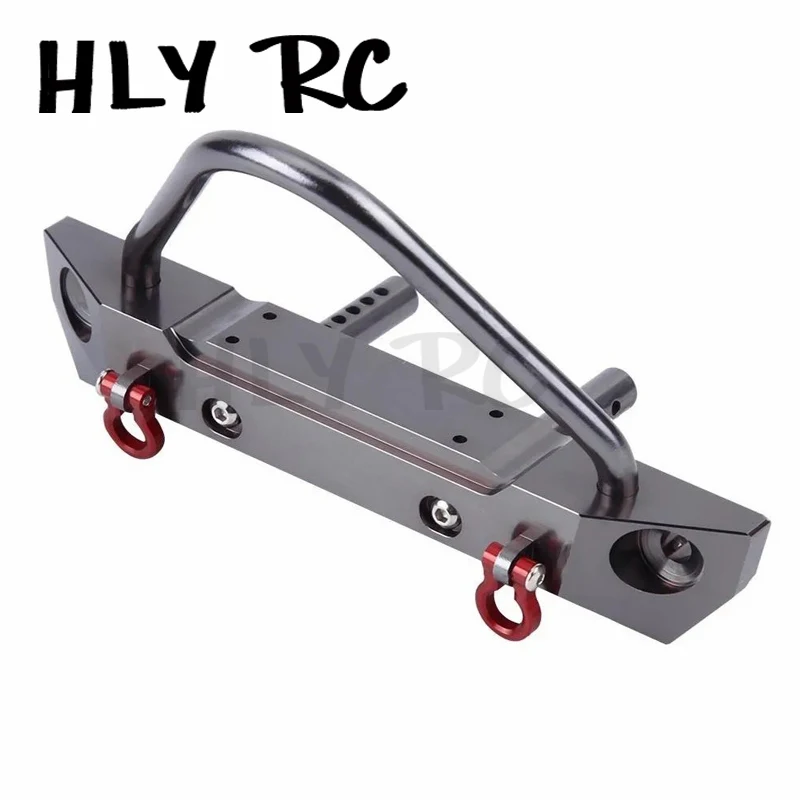 CNC Metal Front Bumper for Axial SCX10 II 90046 Traxxas TRX4 MST 1/10 RC Crawler Car Upgrade Parts Accessories CNC Metal Front