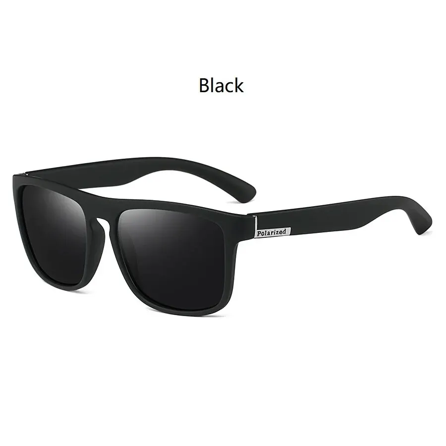 Klassieke Vierkante Vintage Sport Gepolariseerde Zonnebril Voor Mannen Vrouwen Luxe Merk Designer Zonnebril Rijden Vissen Uv400 Brillen
