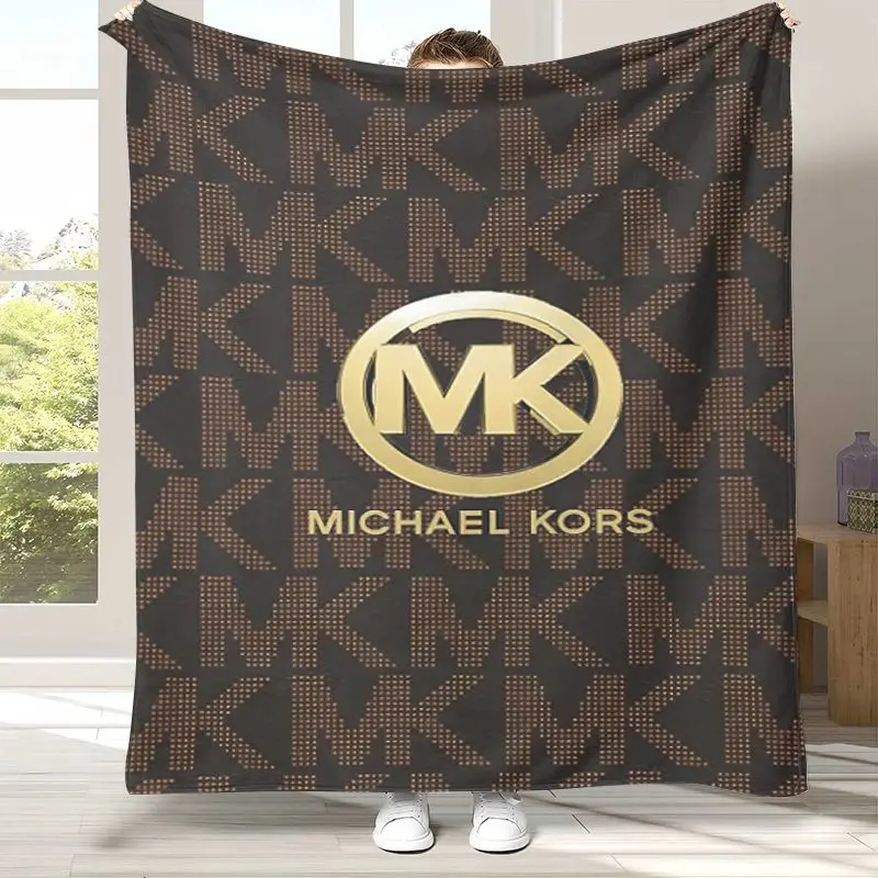 Fashion M-Michael-Kors Logo Soft Flannel Throw Blanket,Cozy Warm Blanket for Bed,Sofa,Living Room,Picnic,Camping,Home Decor,Gift