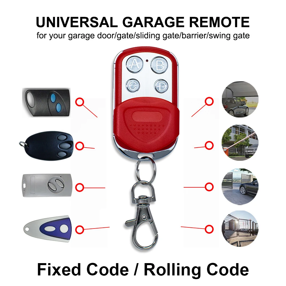 Multifrequentie 280-868Mhz Universele Garagepoort Bediening Deuropener 433Mhz 315 390 Zender Rfid Kopieerapparaat Duplicator 4 In 1