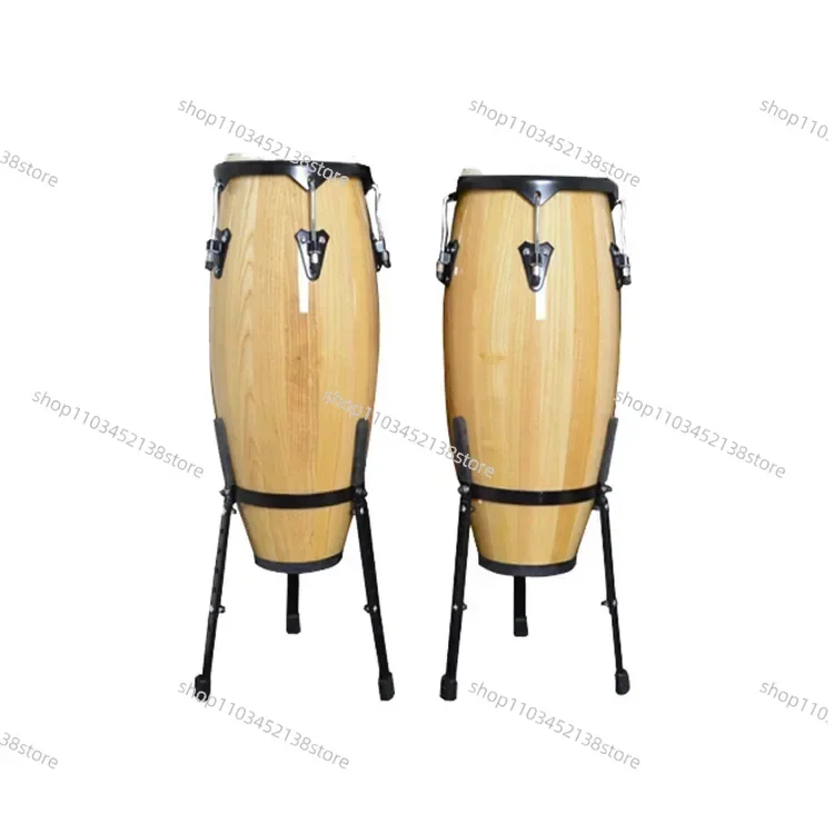 Skin Tambourine Latin Drums Free Stand Combo 10 in 11 in 12 In