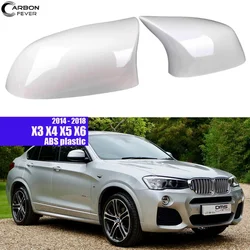 White Replacement Exterior Rearview Mirror Covers for BMW 2014 - 2018 X3 F25 LCI X4 F26 X5 F15 X6 F16 Door Side Mirror Caps 2PCS