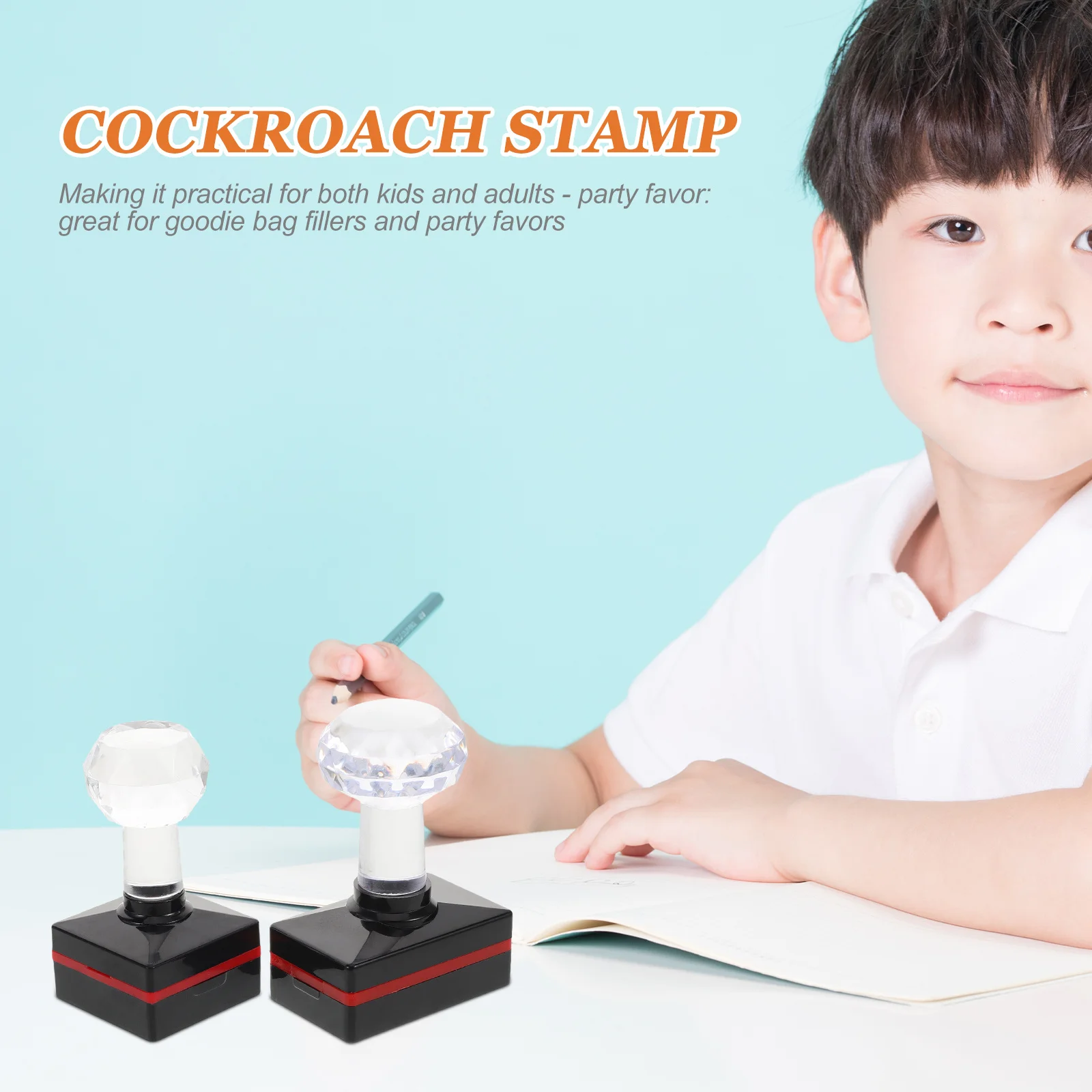 2개입 사실적인 벌레 스탬프, 사무실 장난, 성인 농담, 교실 재미, 트릭 오어 트릿, 할로윈용